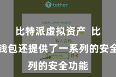 比特派虚拟资产 比特派钱包还提供了一系列的安全功能