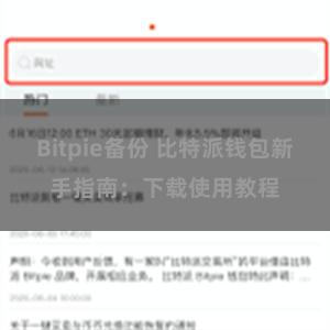 Bitpie备份 比特派钱包新手指南：下载使用教程