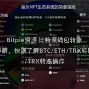 Bitpie资源 比特派钱包转账教程详解，快速了解BTC/ETH/TRX转账操作