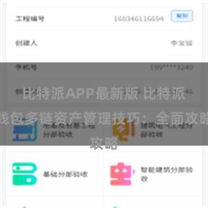 比特派APP最新版 比特派钱包多链资产管理技巧：全面攻略