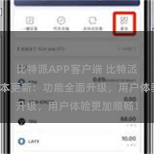 比特派APP客户端 比特派钱包最新版本更新：功能全面升级，用户体验更加顺畅！