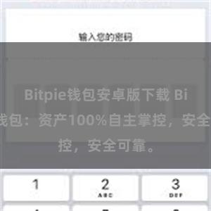 Bitpie钱包安卓版下载 Bitpie钱包：资产100%自主掌控，安全可靠。