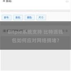 Bitpie系统支持 比特派钱包如何应对网络拥堵？